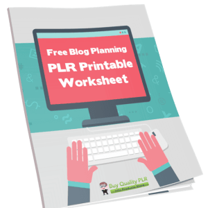 Free Blog Planning PLR Printable Worksheet